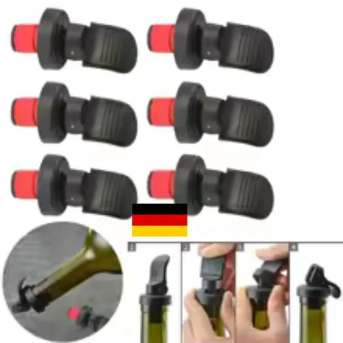 Flaschenverschluss wein - 6x,