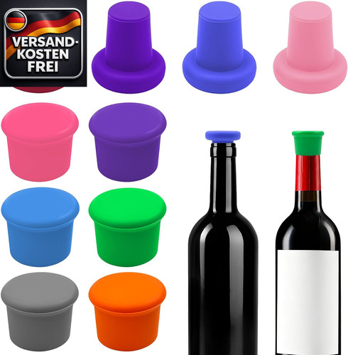 Silikon flaschenverschluss set - silikon,